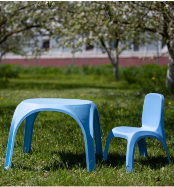 Изображение товара Комплект мебели с детским столом ИМпласт 15363 (голубой)