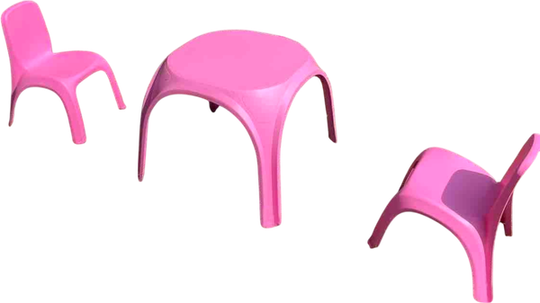 Изображение товара Комплект мебели с детским столом ИМпласт 15365 (розовый)