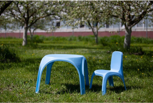 Изображение товара Комплект мебели с детским столом ИМпласт 15367 (голубой)