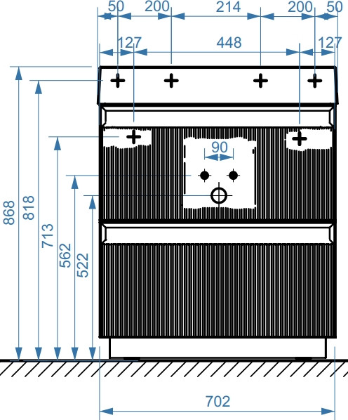 Изображение товара Тумба под умывальник Belux Базель Н 70-02 (209, лавандовый матовый)