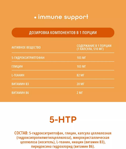 Изображение товара Аминокислота 5-HTP Do eco С глицином и витамины группы В (60 капсул)