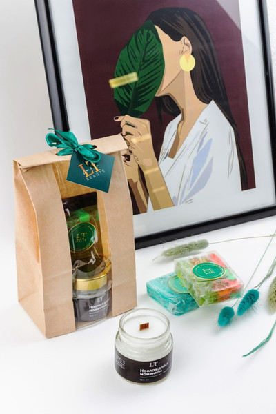 Изображение товара Подарочный набор La and Te beaute Атмосфера Свеча ароматизированная+Мыло / LT-SPA-22