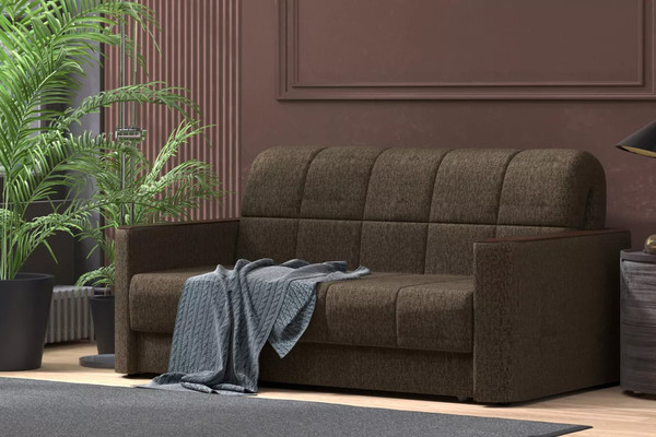 Изображение товара Диван Stolline Мускат 1.6 08 (коричневая рогожка)