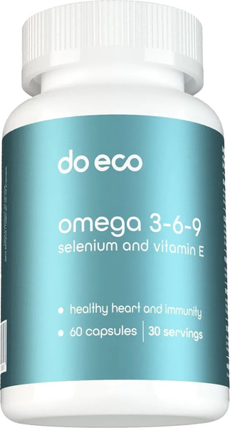 Изображение товара Жирные кислоты Do eco Омега 3-6-9 С селеном и витамином Е (60 капсул)