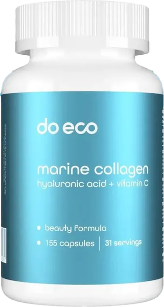 Изображение товара Коллаген Do eco Морской С Гиалуроновой кислотой и Витамином С (155 капсул)