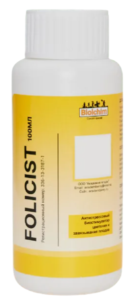 Изображение товара Удобрение Biolchim Биостимулятор Фолицист (100мл)
