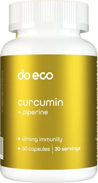 Изображение товара Пищевая добавка Do eco Куркумин и пиперин (60 капсул)