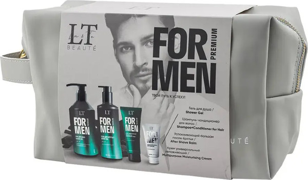 Изображение товара Набор косметики для лица и волос La and Te beaute Мужской Гель LT-2357+Шампунь LT-2340+Крем LT-2388 / LTMEN14