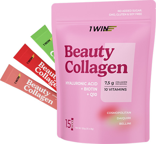 Изображение товара Коллаген 1WIN Beauty Collagen mix (15шт, дайкири/беллине/космополитен)