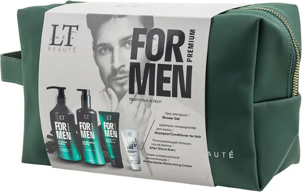 Изображение товара Набор косметики для лица и волос La and Te beaute Мужской Гель LT-2357+Шампунь LT-2340+Крем LT-2388 / LTMEN15