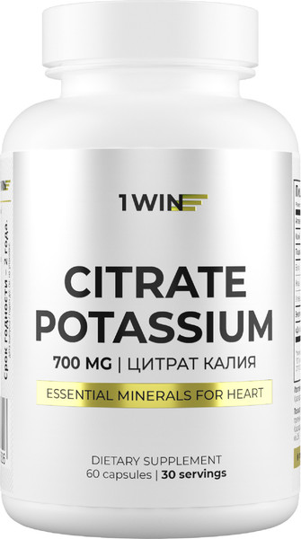 Изображение товара Минерал 1WIN Калий цитрат (60 капсул)