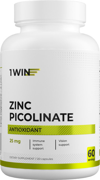 Изображение товара Минерал 1WIN Пиколинат цинка (120 капсул)