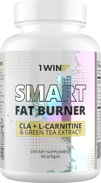 Изображение товара L-карнитин 1WIN Smart Fat Burner С зеленым чаем (90 капсул)