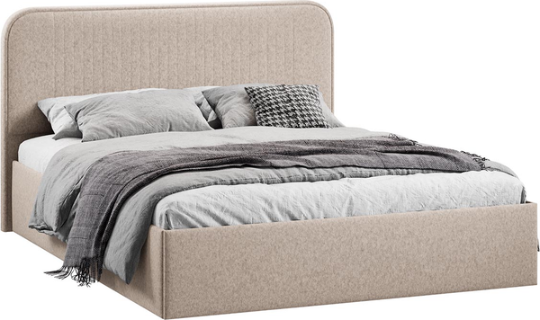Изображение товара Каркас кровати ТриЯ Тиффани Тип 1 c ПМ 160x200 (микровелюр Jercy Cream)