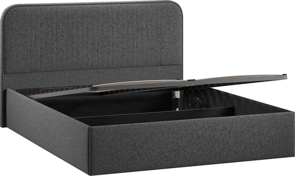 Изображение товара Каркас кровати ТриЯ Тиффани Тип 1 c ПМ 160x200 (микровелюр Jercy Graphite)