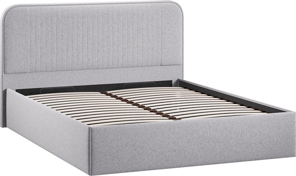 Изображение товара Каркас кровати ТриЯ Тиффани Тип 1 c ПМ 160x200 (микровелюр Jercy Silver)