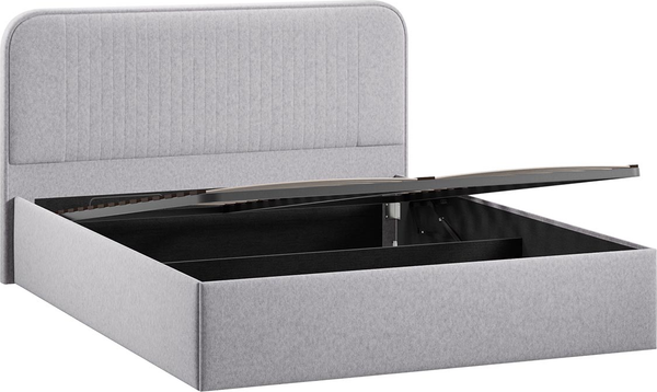 Изображение товара Каркас кровати ТриЯ Тиффани Тип 1 c ПМ 160x200 (микровелюр Jercy Silver)