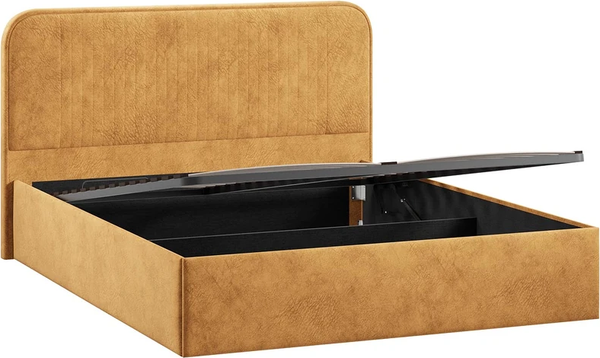 Изображение товара Каркас кровати ТриЯ Тиффани Тип 1 c ПМ 160x200 (микровелюр Wellmart Yellow)