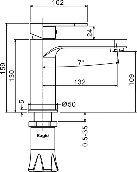 Изображение товара Смеситель Raglo R50.10