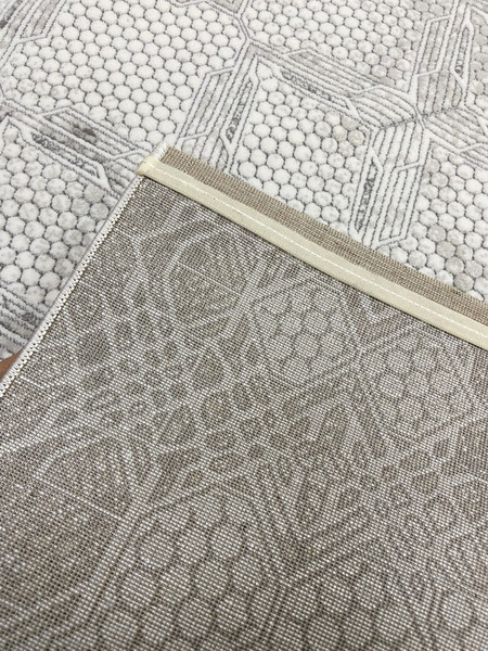 Изображение товара Коврик Safyun Calibri BT341-CREAM-D.GREY (0.8x1.5)