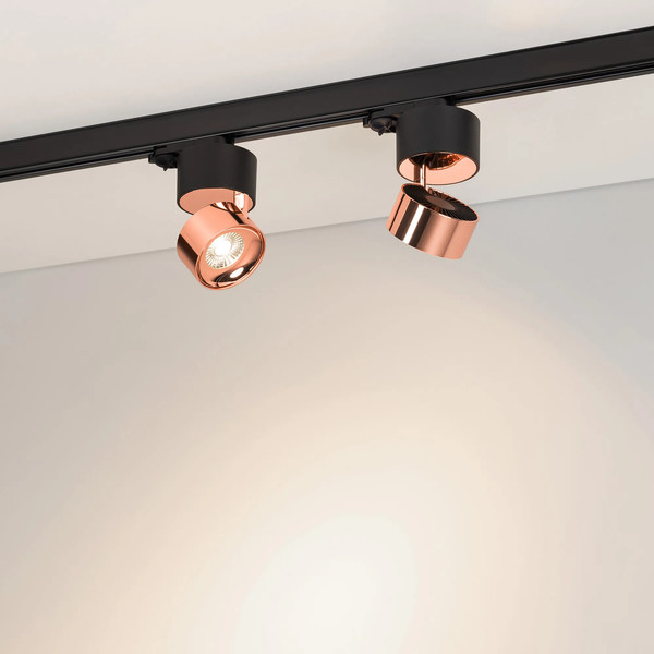 Изображение товара Трековый светильник Arlight SP-PLURIO-TRACK-4TR-R77-9W Day4000 BK-COP 36deg / 038109