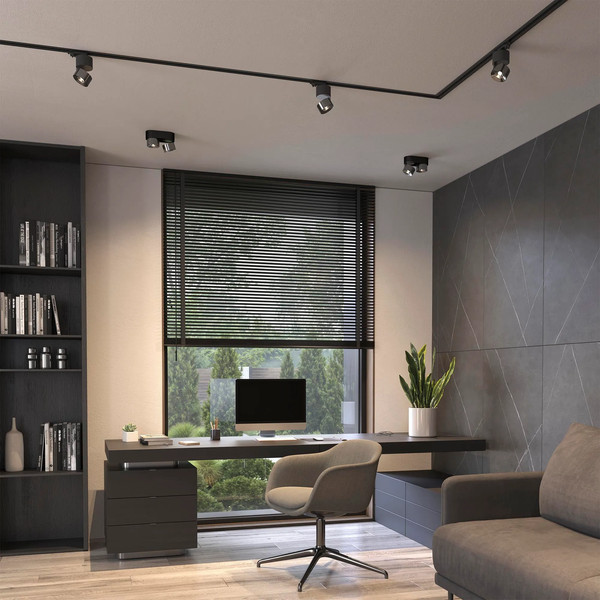 Изображение товара Трековый светильник Arlight SP-PLURIO-TRACK-4TR-R77-9W Day4000 BK-NI 36deg / 038110