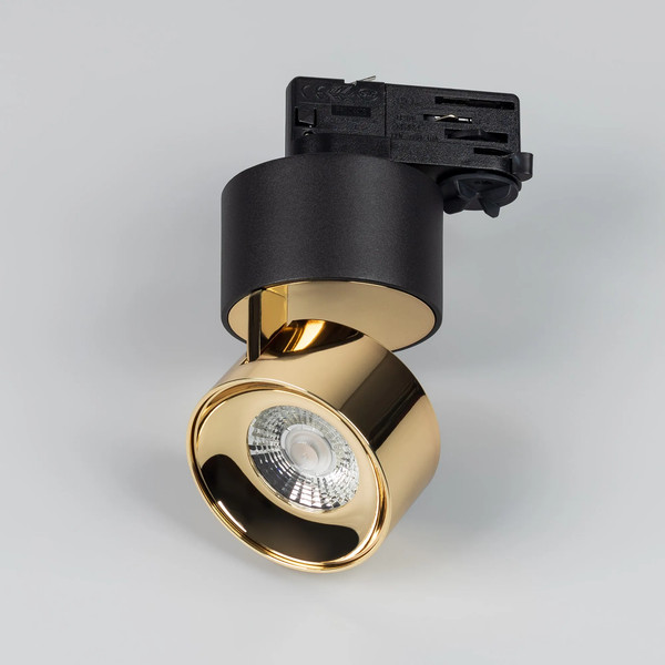 Изображение товара Трековый светильник Arlight SP-PLURIO-TRACK-4TR-R77-9W Warm3000 BK-BRS 36deg / 038121