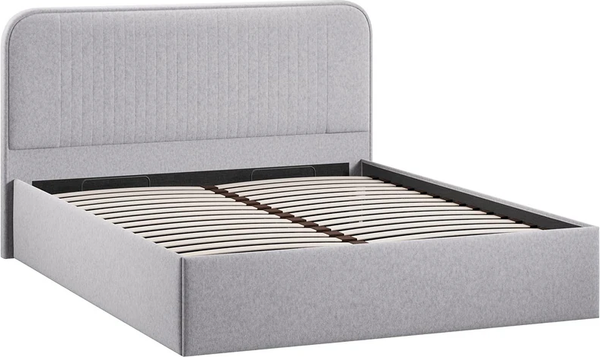 Изображение товара Каркас кровати ТриЯ Тиффани Тип 1 c ПМ 180x200 (микровелюр Jercy Silver)