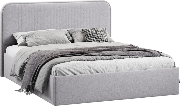 Изображение товара Каркас кровати ТриЯ Тиффани Тип 1 c ПМ 180x200 (микровелюр Jercy Silver)