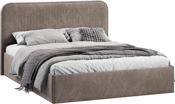 Изображение товара Каркас кровати ТриЯ Тиффани Тип 1 c ПМ 180x200 (микровелюр Wellmart Latte)