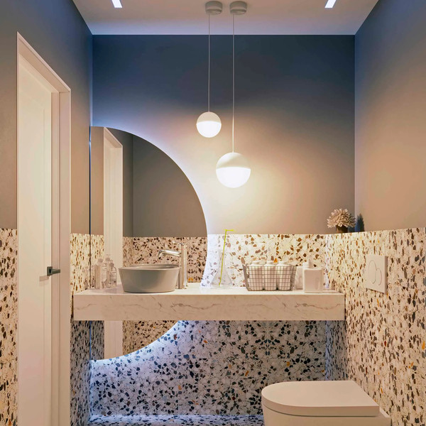 Изображение товара Трековый светильник Arlight LGD-EMISFERO-TRACK-HANG-2TR-R150-11W Warm3000 WH 170deg / 035946