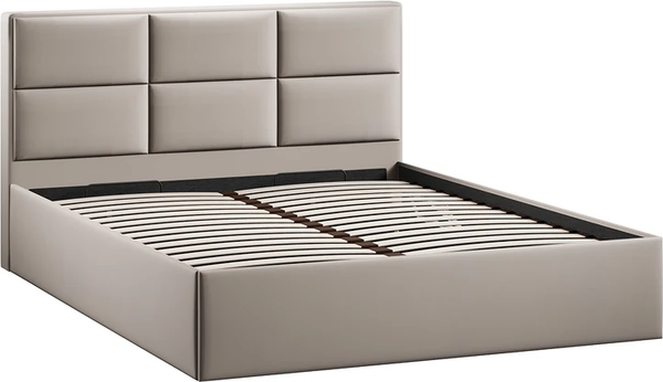 Изображение товара Полуторная кровать ТриЯ Стелла Тип 1 c ПМ 140x200 (велюр Confetti Smoke)