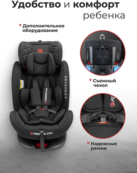 Изображение товара Автокресло Forsage BS12 (36016), (Black)