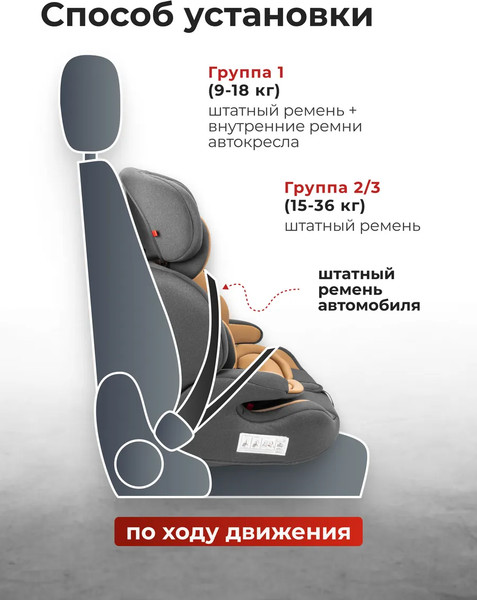 Изображение товара Автокресло Forsage BS03A (36020), (Coffee)