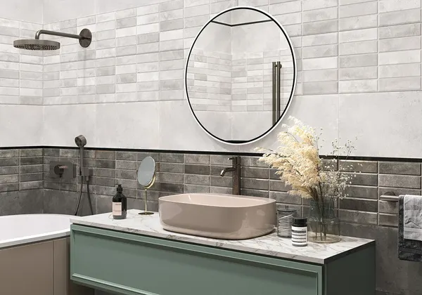 Изображение товара Плитка NewTrend Elbrus Brick Gray WT36ELR07 (300x600)