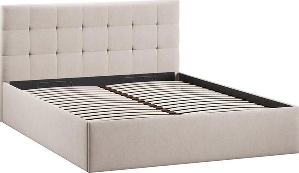 Изображение товара Каркас кровати ТриЯ Джоли Тип 1 универсальный 140x200 (велюр Мокко светлый)