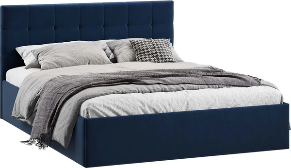 Изображение товара Каркас кровати ТриЯ Джоли Тип 1 универсальный 140x200 (микровелюр Wellmart Blue)