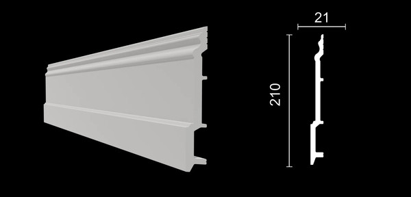 Изображение товара Плинтус Decor-Dizayn DD725 (210х21x2000)