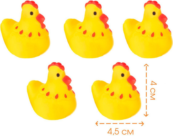Изображение товара Набор игрушек для ванной Крошка Я Курочки / 1128642 (5шт)
