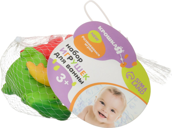 Изображение товара Набор игрушек для ванной Крошка Я Динозавры / 10095836 (3шт)