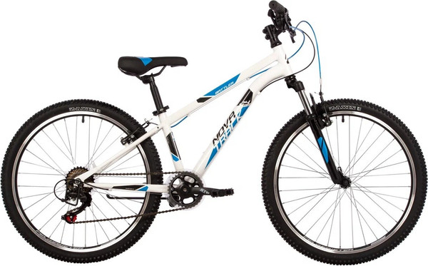 Изображение товара Велосипед Novatrack Battler 24 / 24SHV.BATTLER.12WT23 (12, белый, разобранный, в коробке)