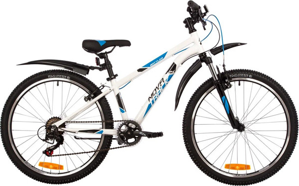Изображение товара Велосипед Novatrack Battler 24 / 24SHV.BATTLER.12WT23 (12, белый, разобранный, в коробке)