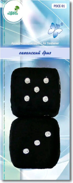 Изображение товара Ароматизатор автомобильный FKVJP Игральные кубики Океанский бриз PDCE-91