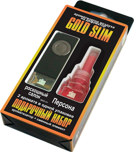 Изображение товара Набор ароматизаторов автомобильных FKVJP Gold Slim Роскошный салон+Персона SMGD-314