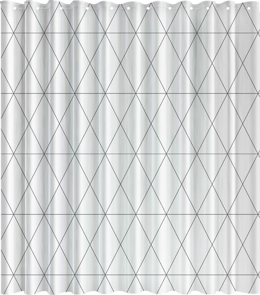 Изображение товара Шторка-занавеска для ванны Fresh Code Black Geometry / 77049