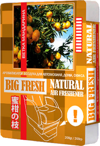 Изображение товара Ароматизатор автомобильный FKVJP Big Fresh Ветка мандарина BF-03