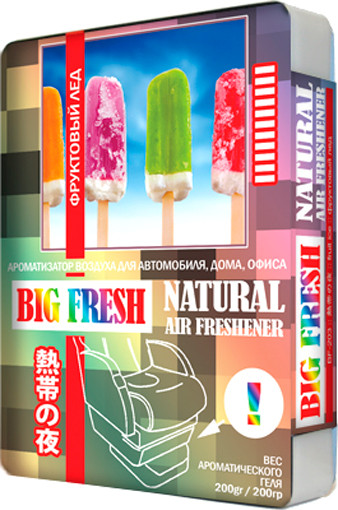 Изображение товара Ароматизатор автомобильный FKVJP Big Fresh Фруктовый лед BF-203