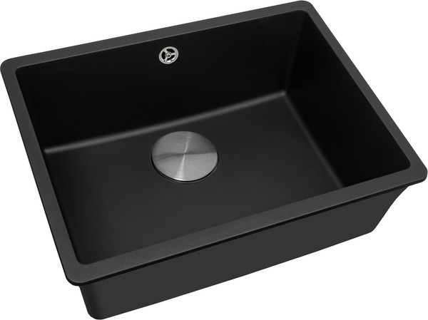Изображение товара Мойка кухонная ZORG С сифоном Fast 54 Premium (черный металлик)