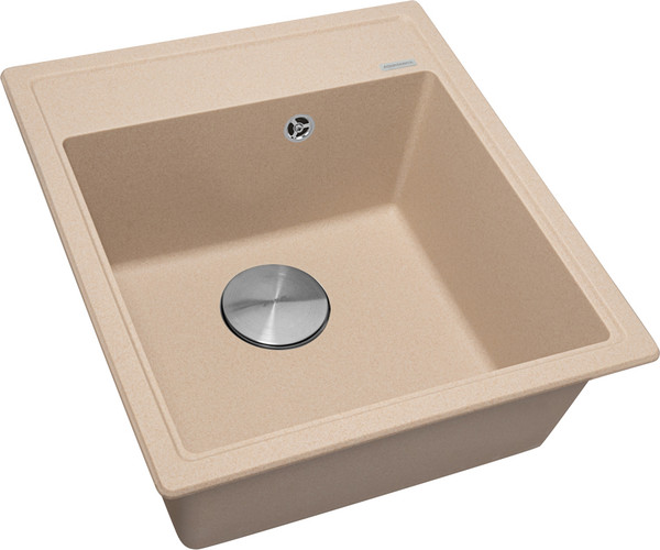 Изображение товара Мойка кухонная ZORG С сифоном Rock 46 Premium (бежевый)