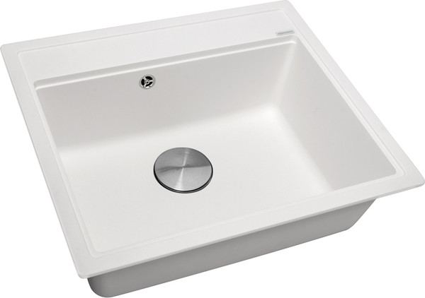 Изображение товара Мойка кухонная ZORG С сифоном Rock 60 Premium (белый)